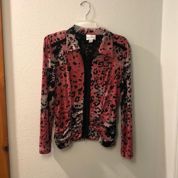 Joseph Ribkoff Tops - Joseph Ribkoff Vintage leopard light jacket/top